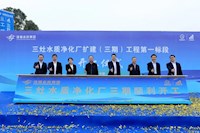 三灶水質(zhì)凈化廠擴(kuò)建（三期）工程開工 ！污水處理能力將提升至13萬噸/日